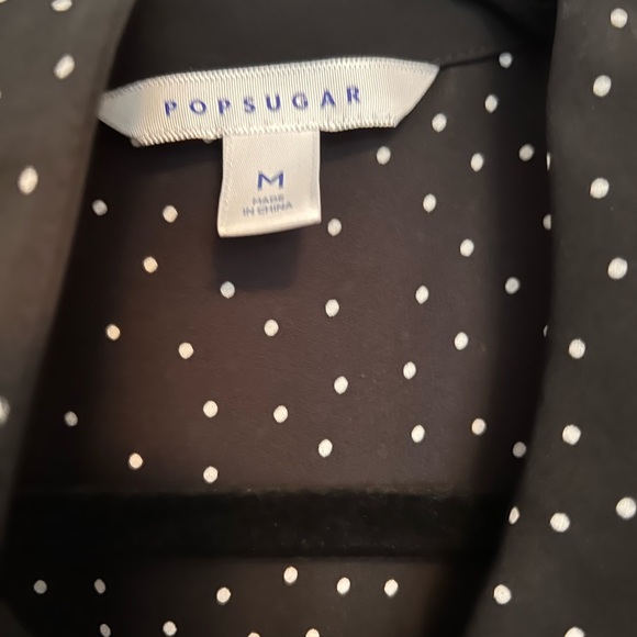 POPSUGAR Polka Dot Button Up - Picture 3 of 3